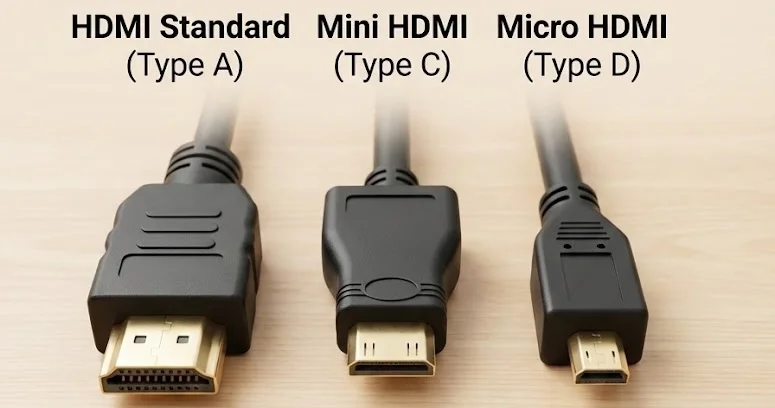 The different formats of HDMI
